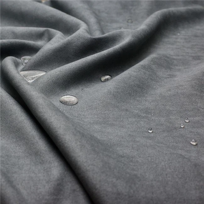 dark color suede fabric with waterproof 