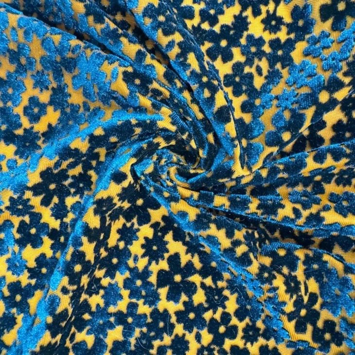 Burnout Velvet Fabric