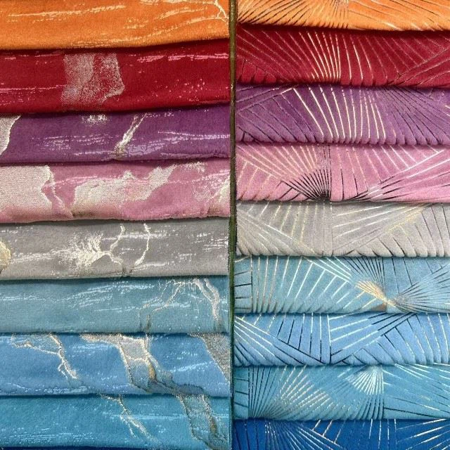 Foiling Velvet Fabric