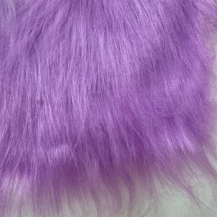 Solid Long Shaggy Faux Fur Fabric